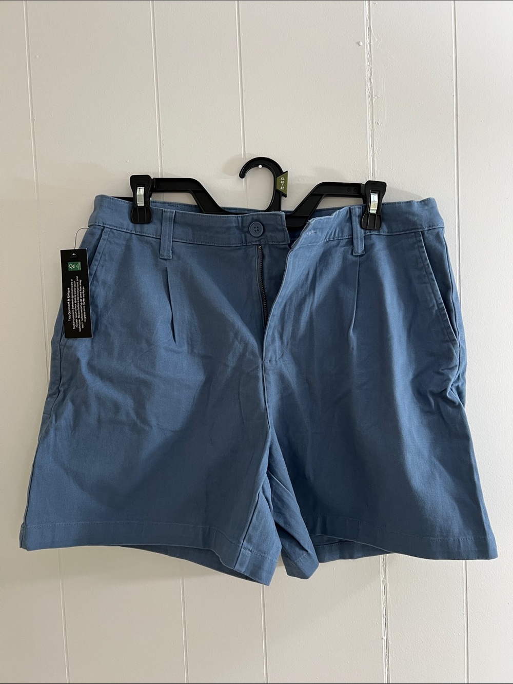 Banana Republic Slate Blue Flat-Front Casual Shorts #216